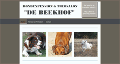 Desktop Screenshot of hondenpensiondebeekhof.nl