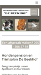 Mobile Screenshot of hondenpensiondebeekhof.nl